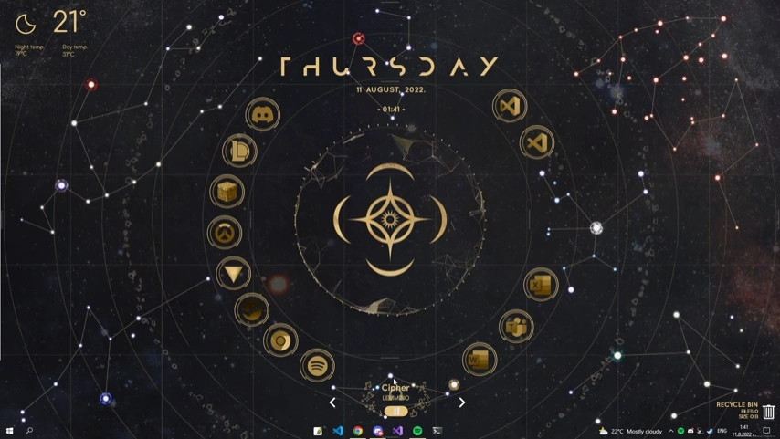 Preview of the Discovered Rainmeter Suite