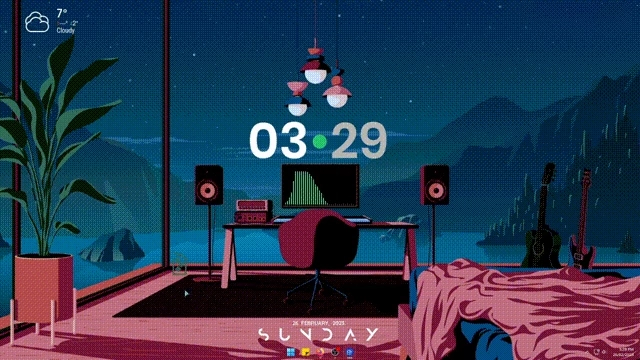 Dual Monitor Rainmeter Suite Preview