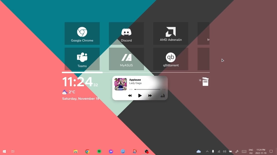 Overcrowded Minimalist Rainmeter Setup